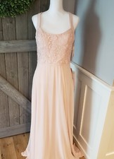 MORILEE NWT by Madeline Gardner 21665 Prom Dress "Blush" Color Size 12