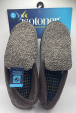 Isotoner BROWN Slip-on Men's House Slippers - M 8-9 - NEW WITH TAGS 