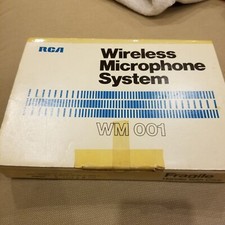 RCA Wireless Microphone System WM001 or WM 001 Receiver/Microphone/Case