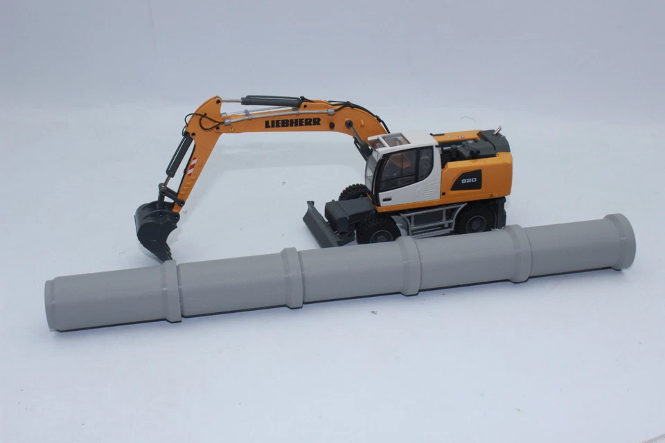 Excavadora sobre orugas Conrad 2223 Liebherr R 922 + pluma ajustable nueva en embalaje original 1:50 Foto 3 de 4