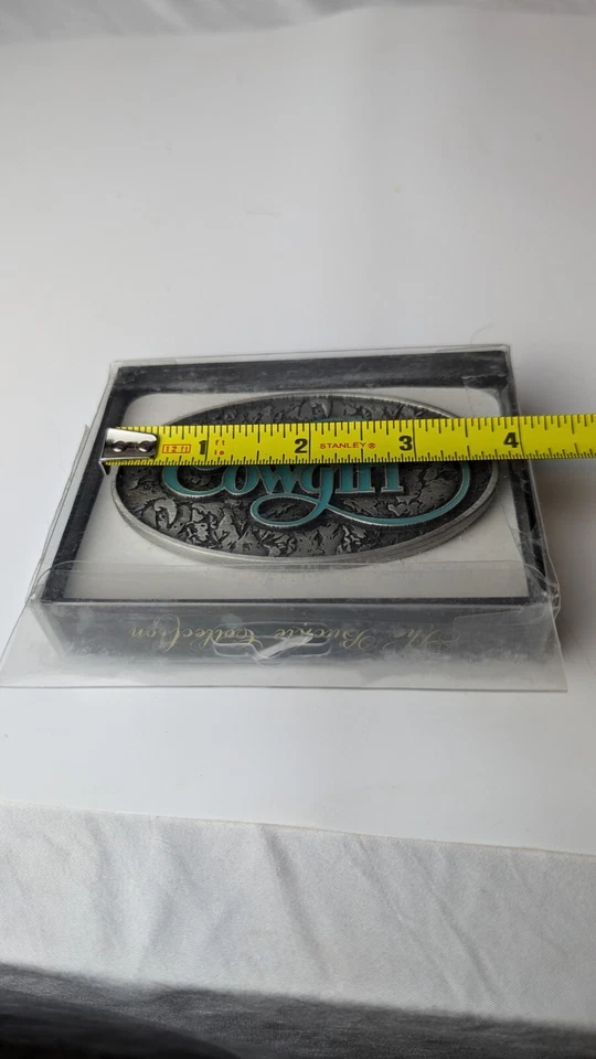 VTG Cowgirl Metal Belt Buckle Western Pin Up Speccast  - Image 2 of 4