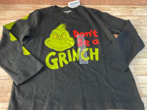 NWT Old Navy Grinch Christmas shirt top sz 6-7 holiday