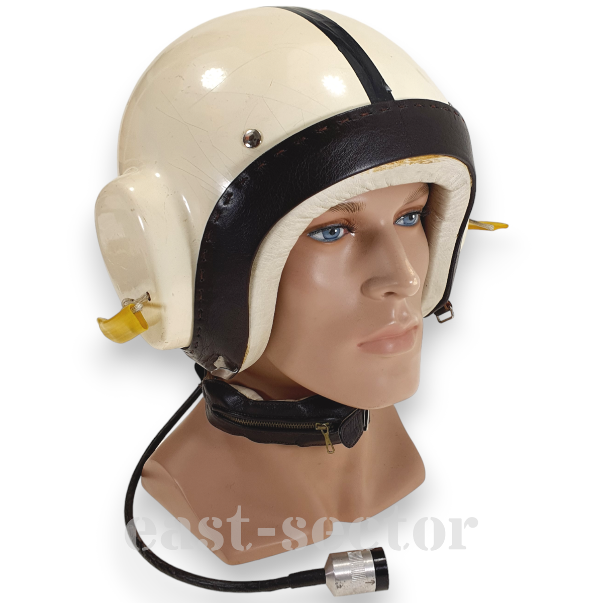 Vintage Pilots Aircrew Flying Czech Army Helmet1 Aircraft Airplane