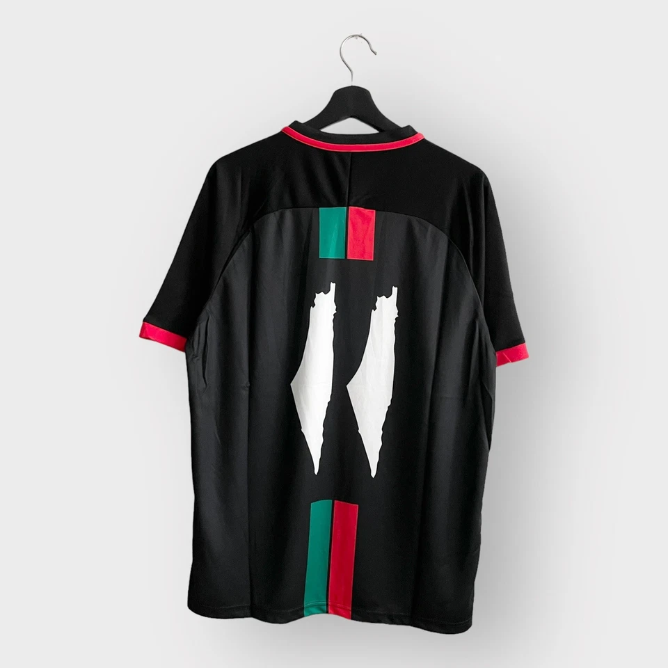 FC Palestine Black Centre Striped (Red/Green) Soccer Jersey Size L - Image 2 of 4