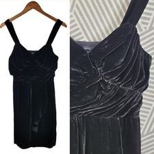 Express Silk Velvet Dress size 8 Evening Party Ruffle Club mini Romantic Sexy 