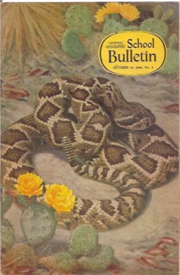 national geographic-SCHOOL BULLETIN-oct 10,1966-SNAKES.