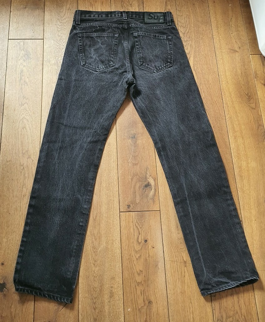 FW16 Supreme Stone washed slim black jeans size 30 W30 L30 | eBay