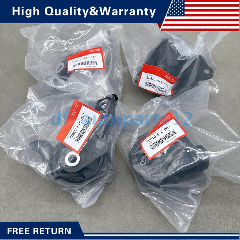 New 4pc Engine Motor & Transmission Mount for 2002-2006 Acura RSX l4 2.0L Manual Foto 2 de 4