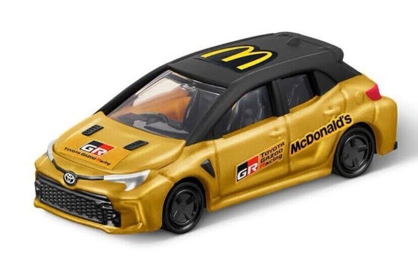 Tomica TOYOTA GR COROLLA GOLD 2024 McDonald Happy Sets Toy