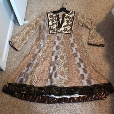 Payal Singhal - Indian / Pakistani designer frock/anarkali suit; Sz S