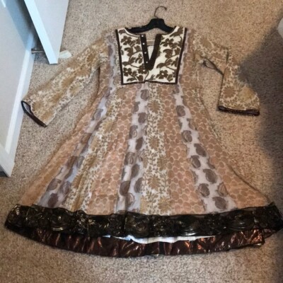 Payal Singhal - Indian / Pakistani designer frock/anarkali suit; Sz S