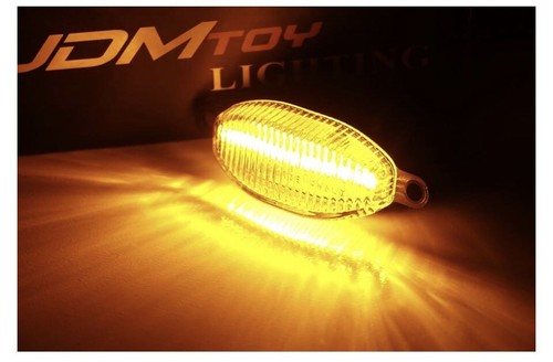 3pcs Smoked 12-SMD Amber Yellow LED Front Grille Running Lights For Ford Raptor - Picture 4 of 6