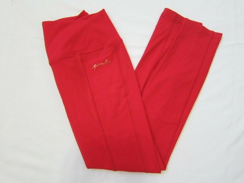NEW Victoria Secret Pink RED GOLD FOIL ULTIMATE V LEGGING High Waist 7/8 Pant XL