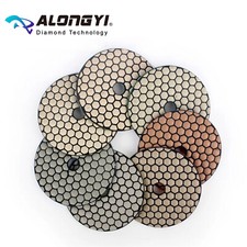 Dry Polishing Pads 4" 7pcs Honeycomb Shaped Premium Polish Wheel Granite Marble
