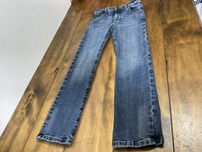 Wrangler Retro Boys Slim Straight Size 10R Adjustable Waist Denim Blue Jeans