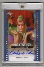 2011 LEAF Pop Century Barbara Eden Blue Parallel Autograph Card #1/1 JEANNIE