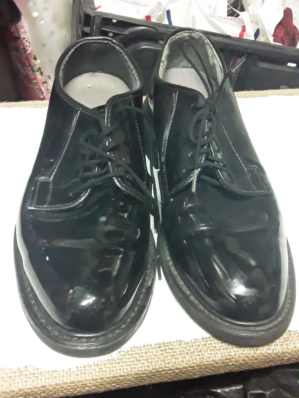 Bates Uniform Footwear Black Dress Shoes Vibram Leath… Gem