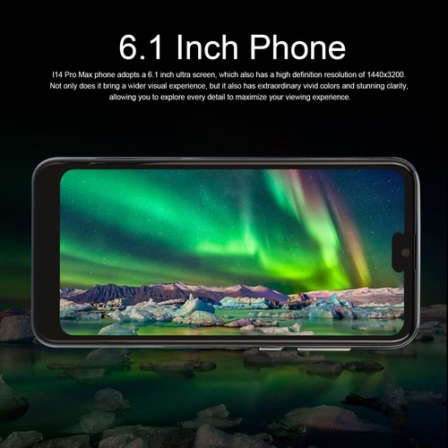 I14pro Max Smartphone Grün 6,1 Zoll 4 GB RAM 32 GB ROM 6800 mAh Akku Mobiltelefo - Afbeelding 6 van 12