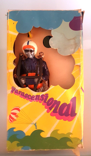 JOUET ANCIEN PARASCENSIONAL Eolo II - Parachutiste Parachute Torino