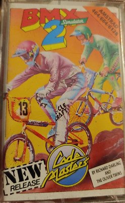 BMX Simulator 2 (Codemasters) Schneider CPC Cassette (Tape, Box, Manual) works