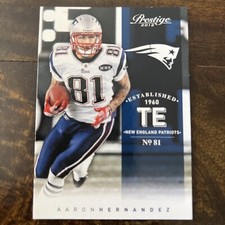AARON HERNANDEZ (New England Patriots) 2012 PANINI PRESTIGE CARD #111