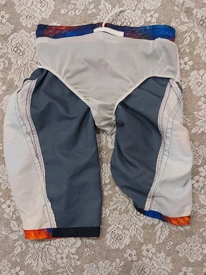 Pantalones cortos/trunks de natación Ocean Pacific OP para niños talla XXL azul/negro/naranja Foto 4 de 4