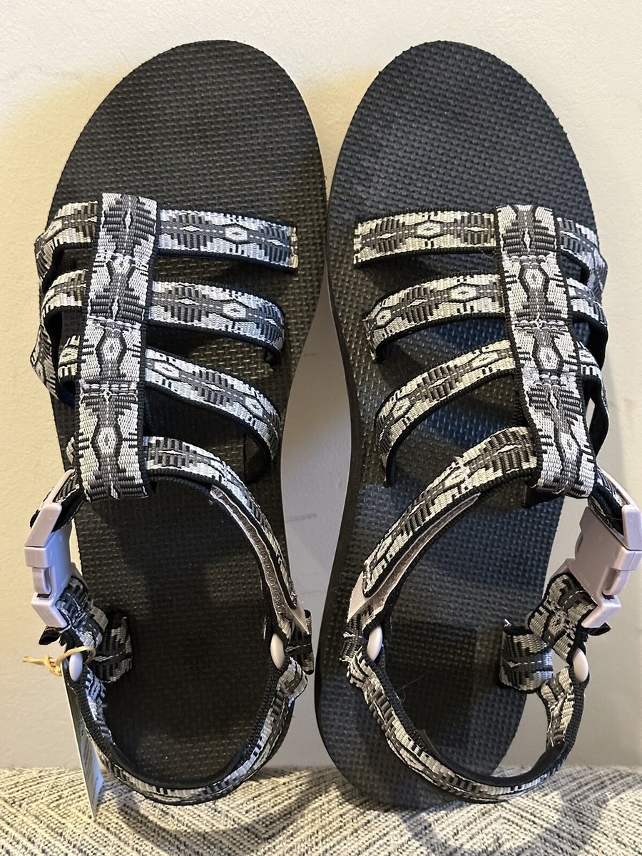 Teva Womens Original Dorado Strappy Sandals Black Aztec Flat  display picture 2