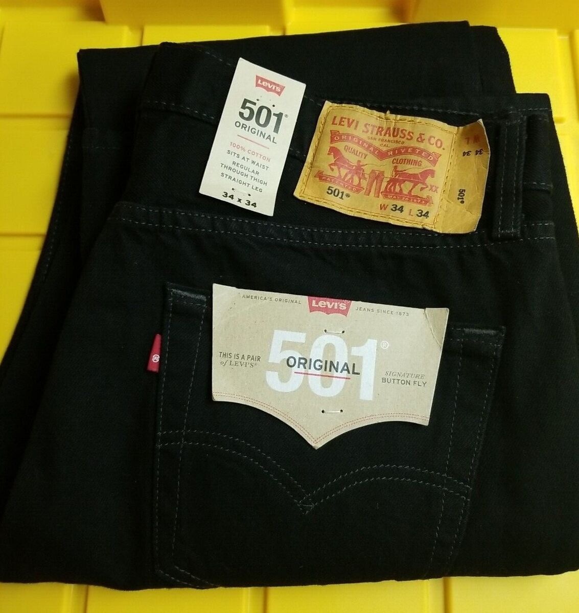 Levis 501 Jeans Size 34 X 36 Dark Stonewash Mens Button Fly Levis 501 Jeans Size 34 X 36 Dark Stonewash Mens Button Fly