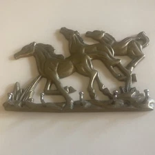 Brass Horses 5 Key Wall Holder