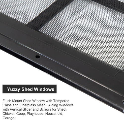 Versatile 2-Pack Sliding Windows for Sheds, Playhouses & Garages - Easy Install - Picture 9 of 9