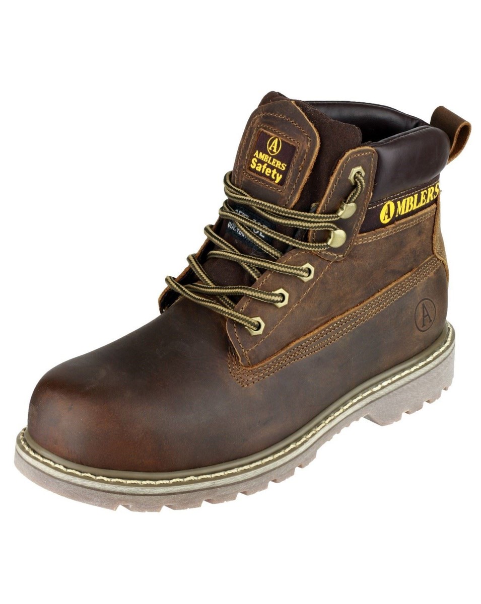Amblers FS164 Goodyear Welted Safety Boots - Steel Toe, Brown Leather (UK 6.5 / EU 40) - View #3