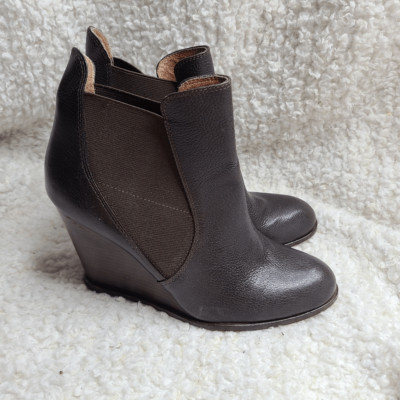 Corso Como Brown Lexy' Wedge Bootie sz 8.5