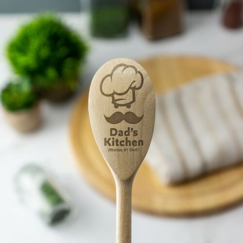 Cuchara de madera grabada personalizada Texto personalizado Hornear Panadero Chef Star Baker Regalo - Imagen 11 de 17