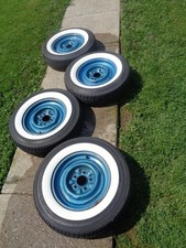 15 Inch Rim 2 Inch Wide White Wall Topper Tire Insert 4x Vintage Good Year Style 15 Inch Rim 2 Inch Wide White Wall Topper Tire Insert 4x Vintage Good Year Style