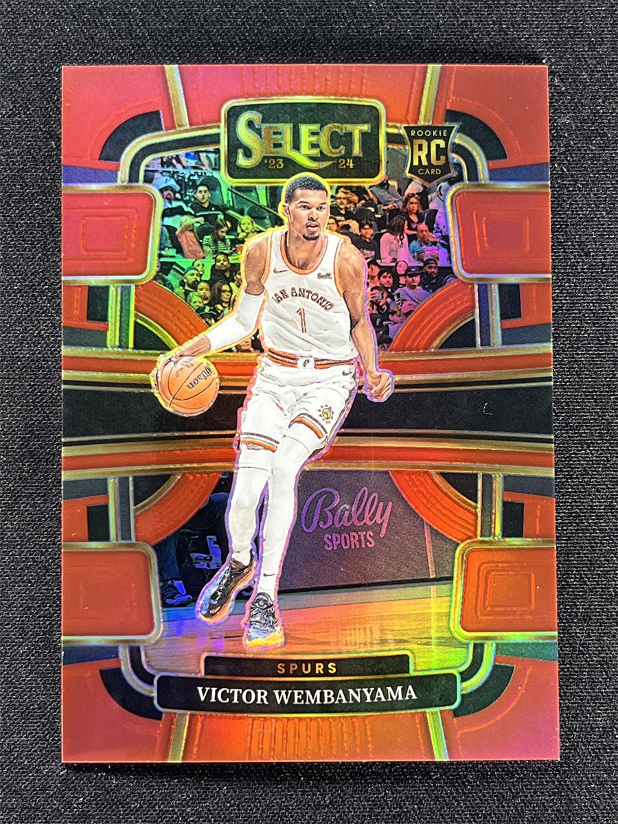 2023-24 Panini Select Victor Wembanyama #87 Concourse Red Prizm Rookie RC /199