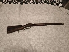 Early Wood Patch Box Rifle Stock Unknown Model Or Maker Rare Hardware Patch Box