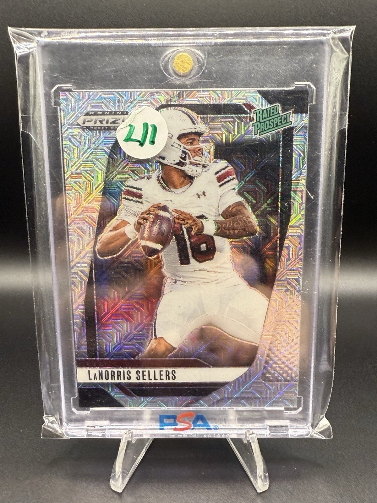2025 Prizm Draft Picks LaNorris Sellers Mojo Prizm Rated Prospect /25 #165 🔥