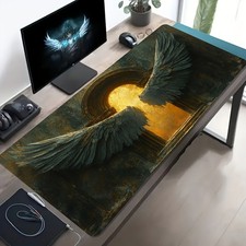 A Large Electronic Sports Gaming Mouse Pad Featuring an Ancient Arch And Dark W