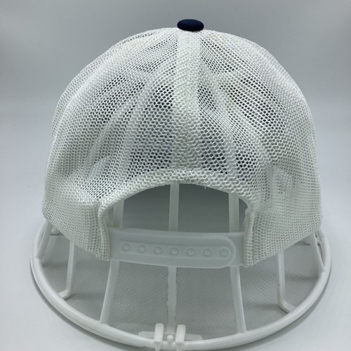 Columbia Sportswear Company Snapback Trucker Hat Blue White One Size Adjustable - Picture 3 of 8