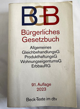 BGB Bürgerliches Gesetzbuch Beck-Texte im dt...