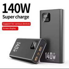 100000mAh Huge Capacity Portable Charger Power Bank 140W Super Fast Charge New M