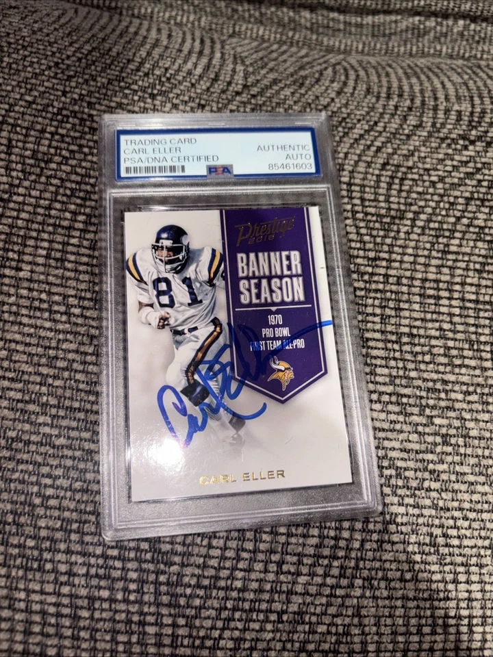 2016 Panini Prestige Banner Season CARL ELLER Signed PSA DNA #6 Autograph HOF - Image 3 of 4