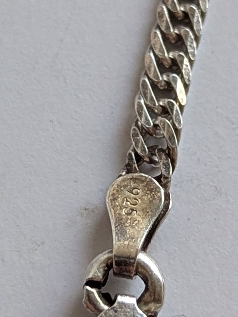 Solid 925 Sterling Silver Curb Link Chain Necklac… - image 16
