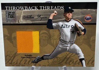 2004 Donruss Throwback Threads Game Used Relic NOLAN RYAN, ROY OSWALT /50 Astros