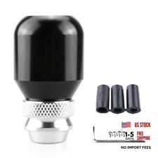 Telescopic Car Gear Shift Knob, Aluminum Alloy Manual Shift Knob with 3 Black