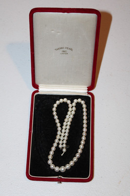 Vintage Takano Japanese Pearl Necklace. Rare. [Japan] - 18'' - SEE PICTURES
