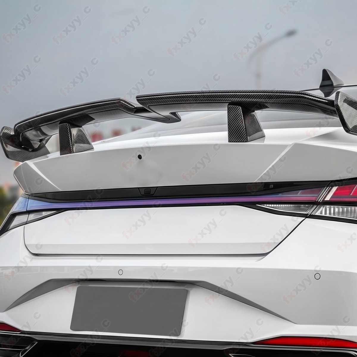 55" GT Spoiler Universal Carbon Fiber Style For INFINITI Volvo Lexus Mitsubishi
