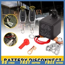 Battery Disconnect Power Isolator Switch Cut-Off Master Car Dual Remote Control