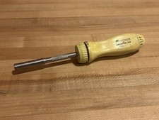 Snap-on Tools 1990s Ssdmr4by Yellow Ratcheting Screwdriver Sun Bleached
