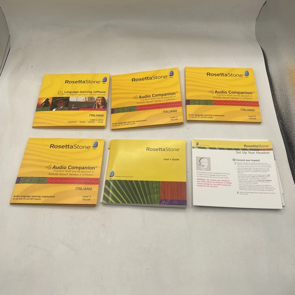 ROSETTA STONE ITALIANO, LEVEL 1,2,&3, - Image 3 of 3